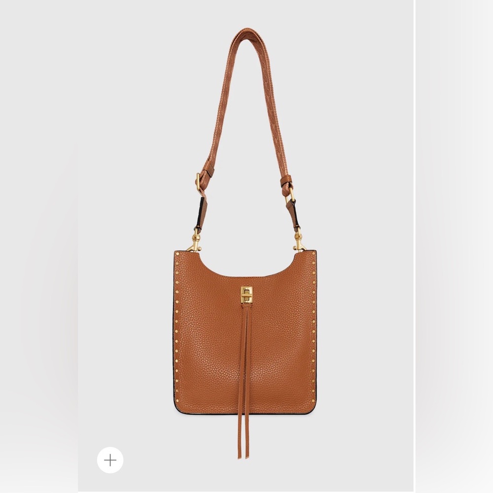 NWT Rebecca Minkoff Darren Leather crossbody bag in tan AUTHENTIC